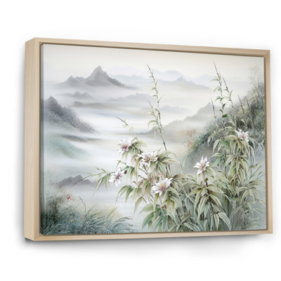 «Bambou japonais au bord de la montagne» - reproduction