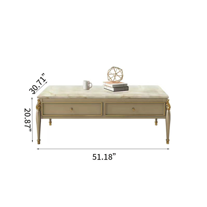 Marble Top Single Coffee Table