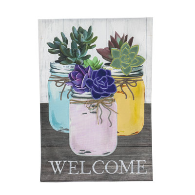 Double Sided 18'' H x 12.5'' W Polyester Garden Flag
