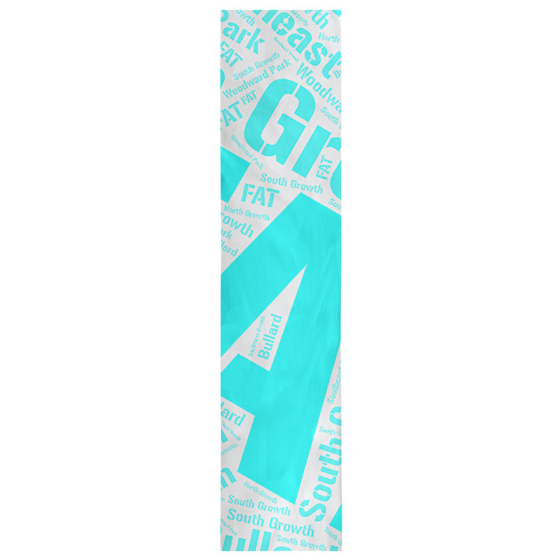 Cotton BlendTable Runner, 72" x 16", Cyan, Fresno