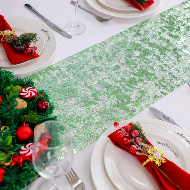 Chemin de table Sage Green
