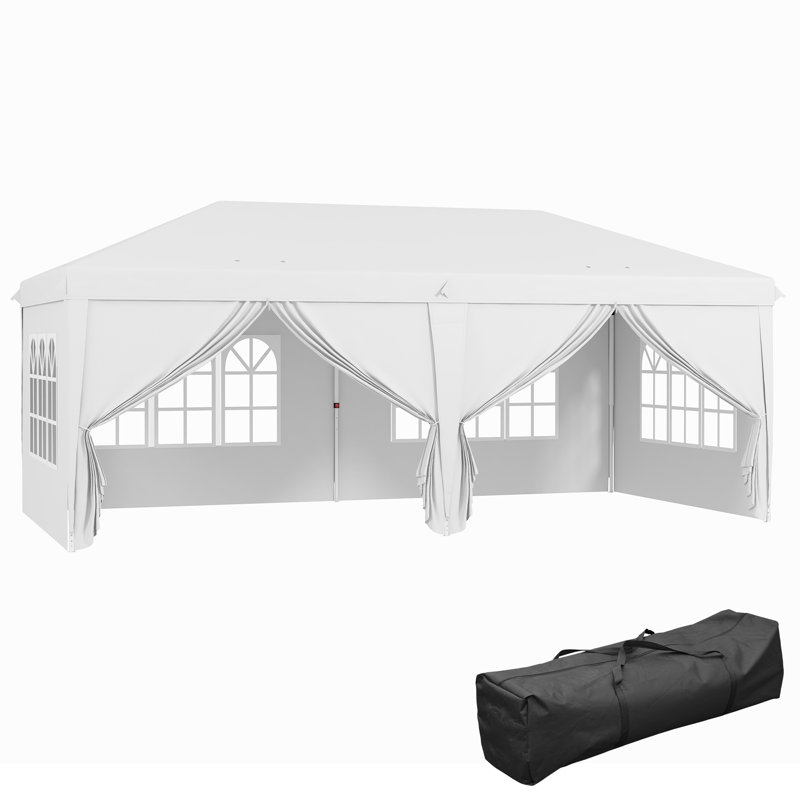 Azja 6m x 3m Steel Pop Up Gazebo