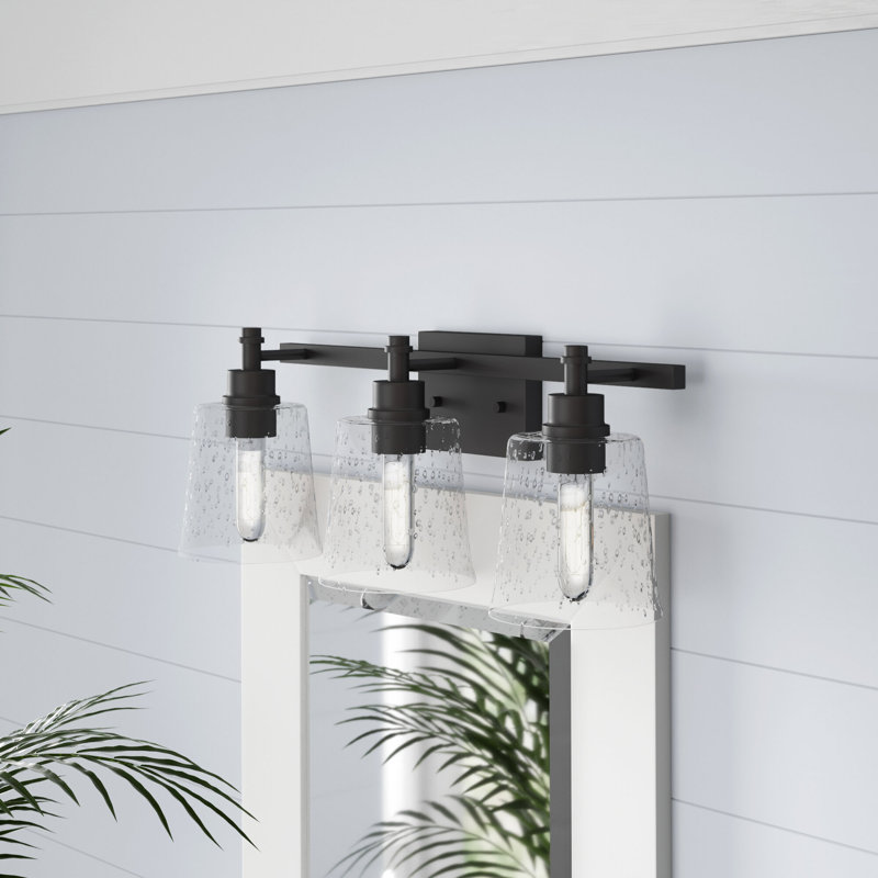 Masham 3 - Light Dimmable Vanity Light, Matte Black