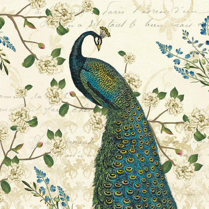 Peacock Arbor II ivoire carré, H 36 po x l 36 po x P 1,25 po