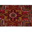 Tapis rouge rétro traditionnel 9 x 11