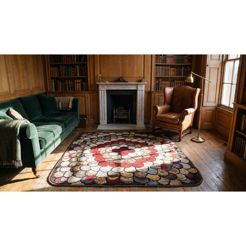 Tapis à motif floral antique et artistique