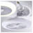 11-Inch Enclosed Socket E26 Ceiling Fan Light with Remote Control