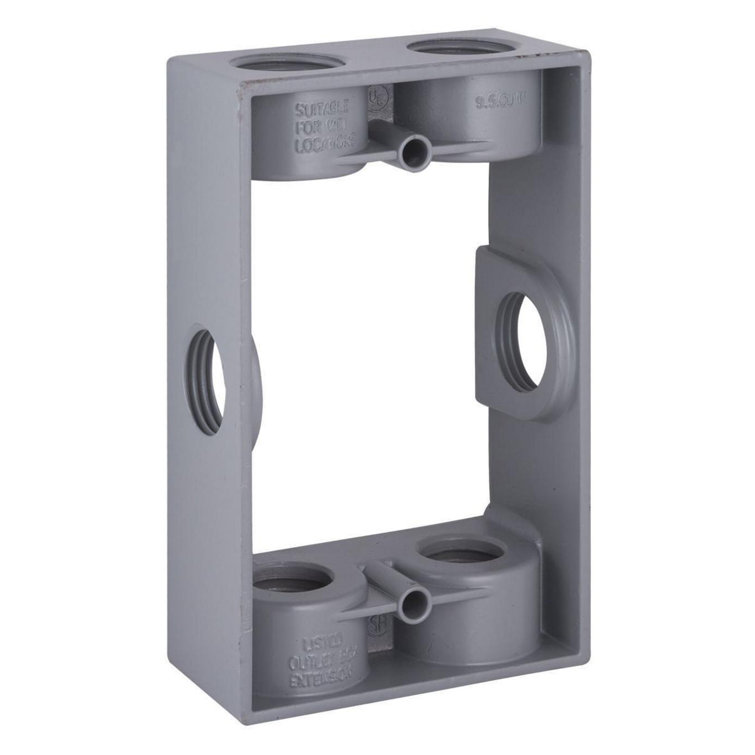 Single Gang Weatherproof Box Extension