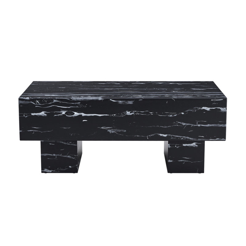 Table basse Brooksburg, Noir en double 1