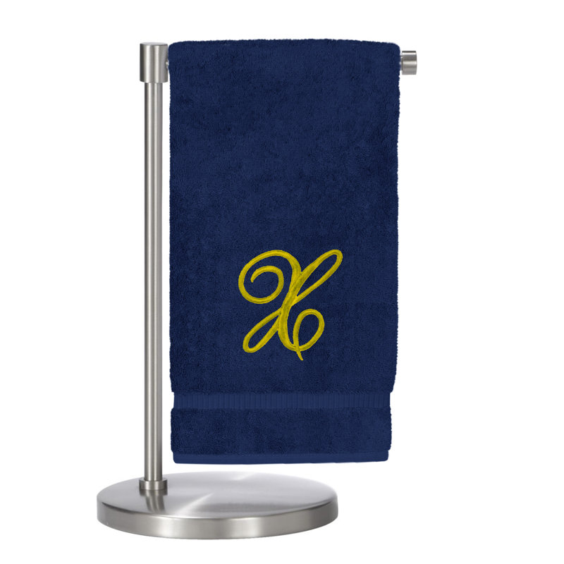 Super Plush Bath Towel, Navy/Gold, X