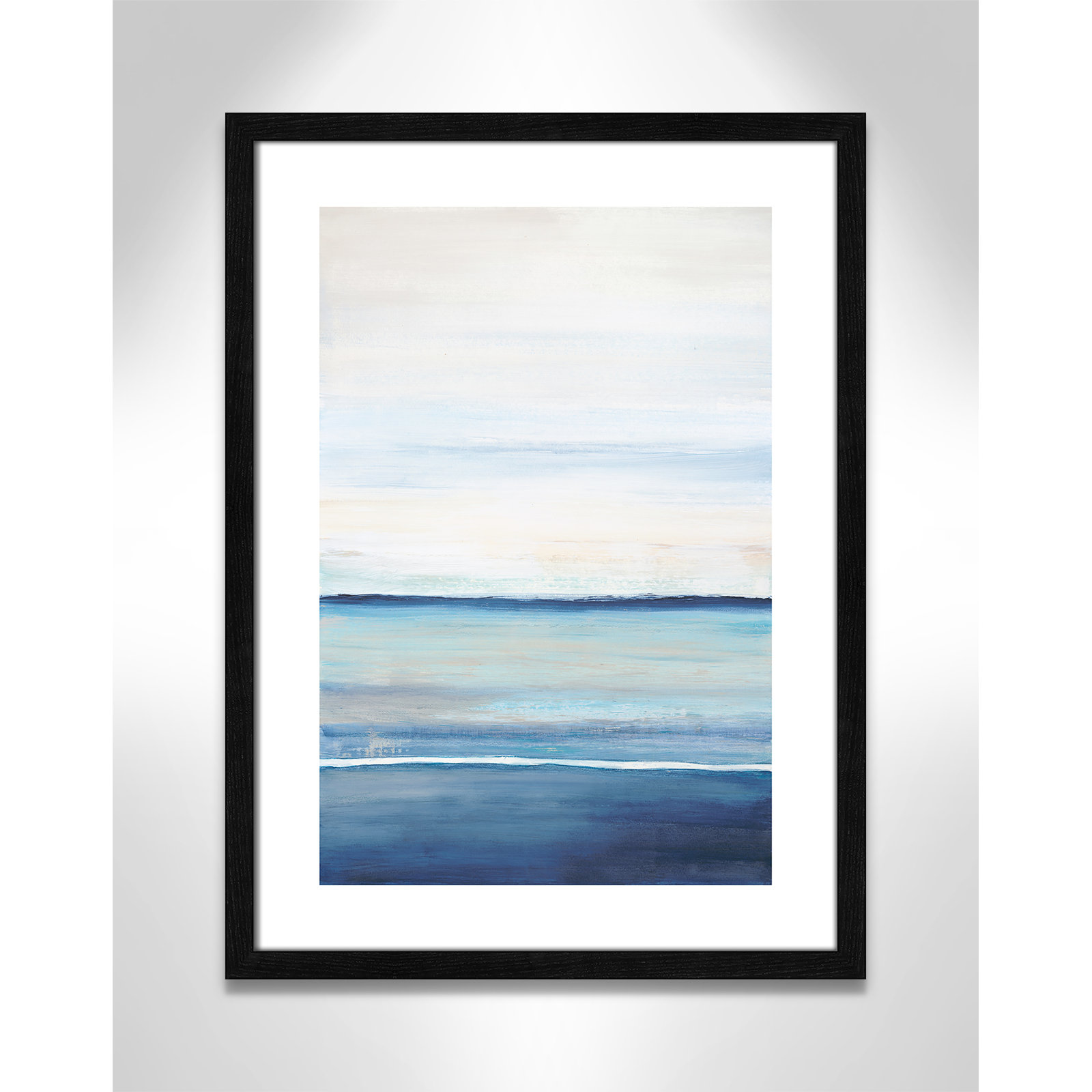 Distant Whispers by Filippo Ioco - Painting Print, Black Wood Framed Paper, 23" H x 17" W x 0.75" D