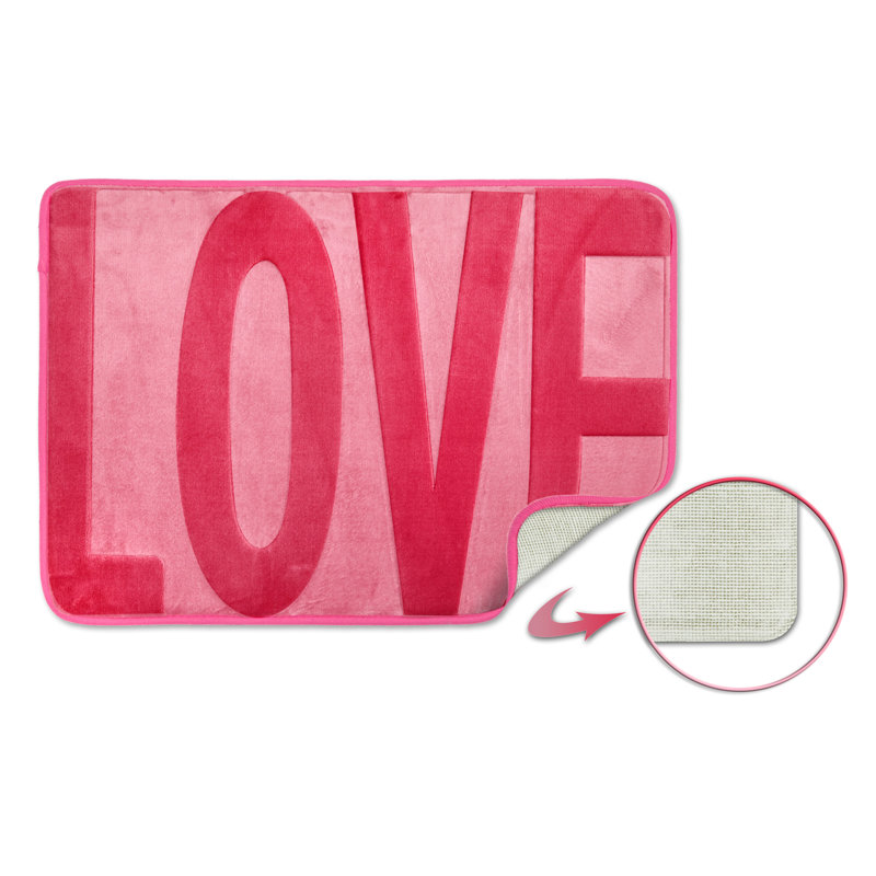Tasha Non-Slip Shower mat, Pink