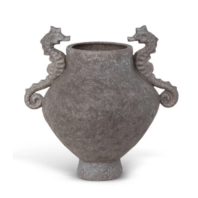 Seahorse Vase, Earth Brown