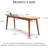 47"W Solid Oak Modern Entryway Bench -565309224-559245747