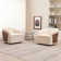 Andretta Linen Swivel Barrel Chair(Set of 2)