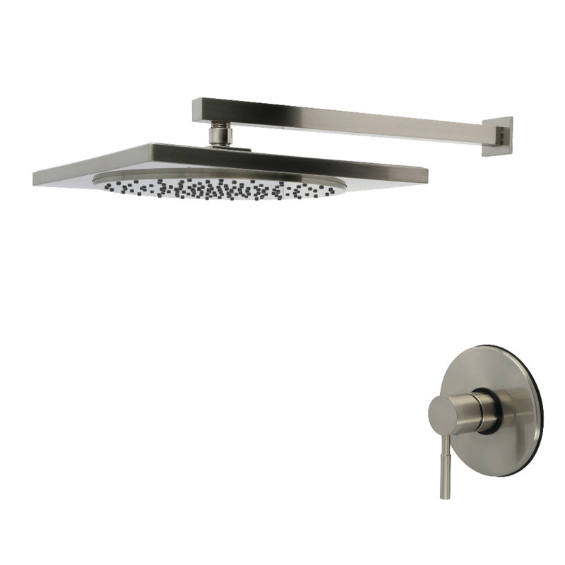 Robinet de douche Kingston à pression équilibrée à poignée simple Kingston Brass, Nickel brossé