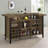 Rustic Oak Freestanding Home Bar