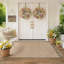 Tapis tissé intérieur/extérieur 90 x 150 cm, tapis d'entrée de style ferme