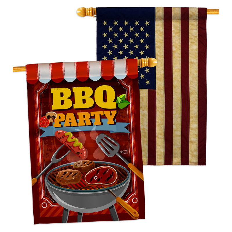 Drapeau de maison à 2 côtés en polyester / mélange de polyester 40 x 28 po