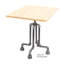 Ensemble de table de bout robuste en acier industriel noir