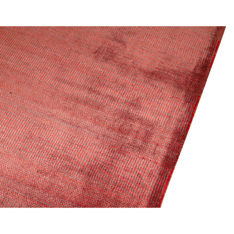 Wool Striped Area Rug in Blue/Red/Rust