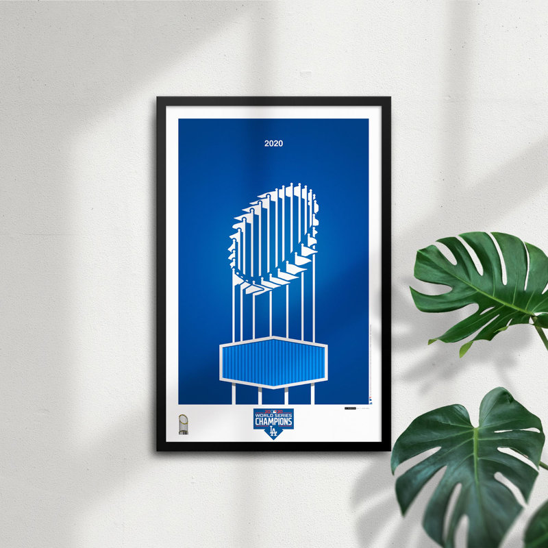 Minimalist 2020 MLB World Series Trophy par S. Preston, Los Angeles Dodgers