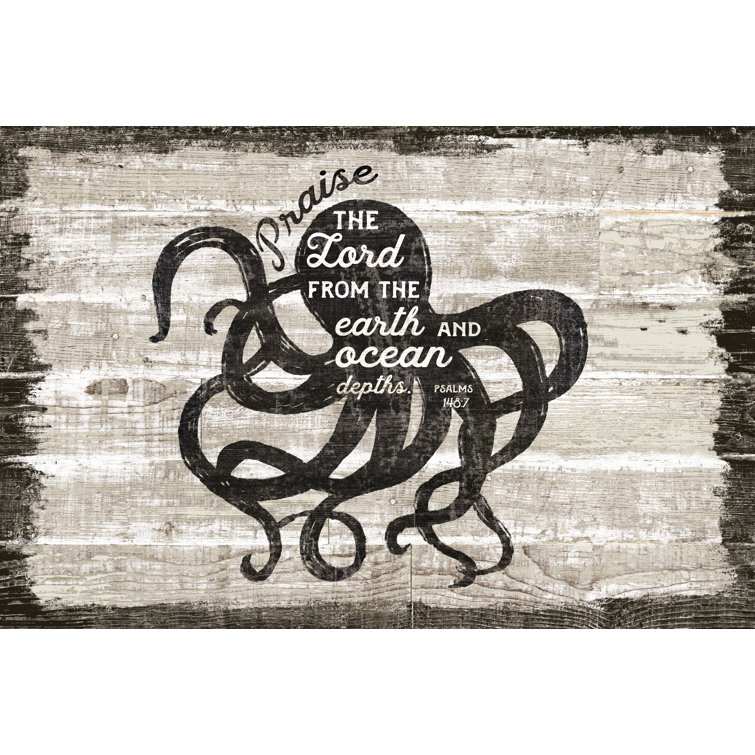 Driftwood Coast Scripture IV by Sue Schlabach - Typography Print