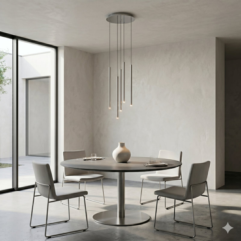 Baileyton 5 - Light Cluster Pendant, Nickel