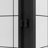 56-60"x74" Aluminum Frame Double Sliding Shower Door,Bypass Bathroom Sliding Door with Premium 1/4" (6mm) Clear Tempered Glass, Black Hardware Sliding Glass Shower Enclosure,Matte Black Finished-122517029