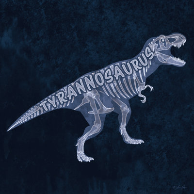 Tyrannosaure sur toile par Lauren Rader