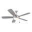 Ventilateur de plafond standard à 5 pales de 52 po avec chaînette et ensemble d'éclairage inclus Stembridge-1041643882-1033921719