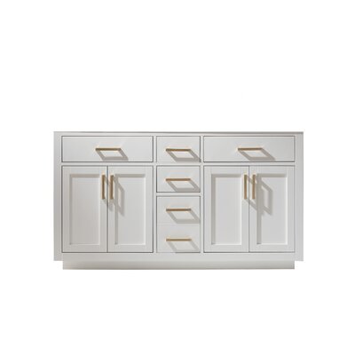 59.2"" Double Bathroom Vanity Base Only -  Altair, 531060-CAB-WH-NM