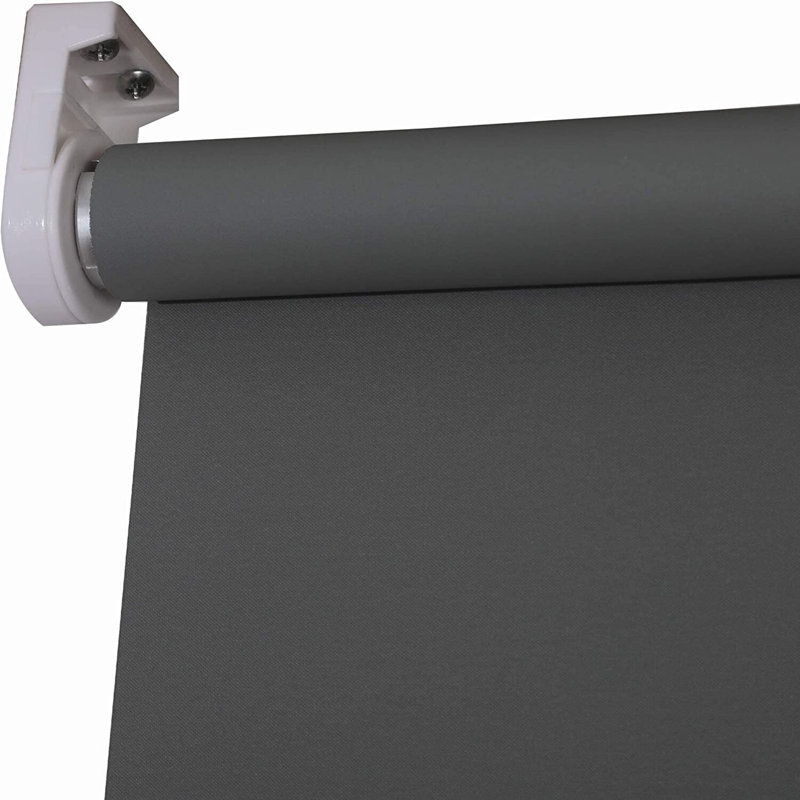 Blackout Roller Blind, 165 cm L x 120 cm W, Light Gray