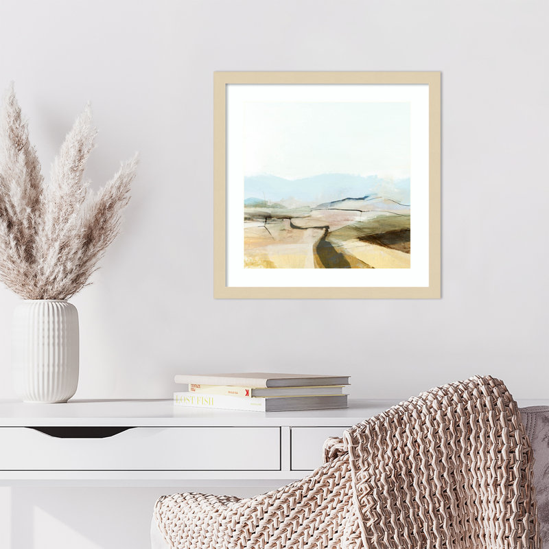 " Countryview " by Dan Hobday, Black, 13" H x 13" W x 1" D