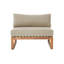 Venice Outdoor Teak Armless Lounge Chair-228065362