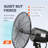 31.9" Oscillating Wall Mounted Fan Fan