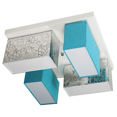 Pasko Fabric Semi Flush Mount