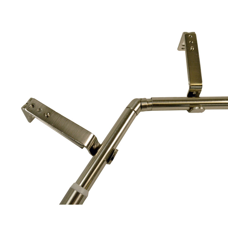 Tringle à rideaux simple Adosinha, Nickel brossé