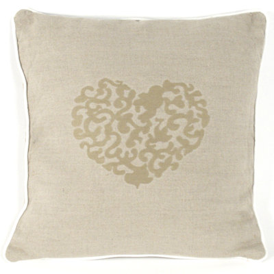 French Linen Square Pillow Cover & Insert