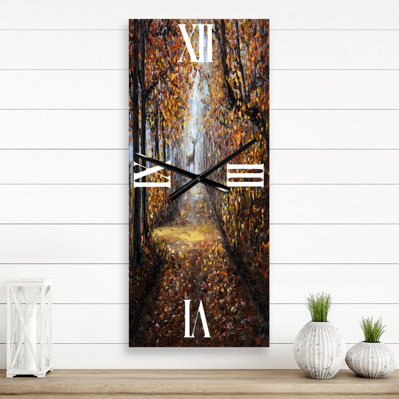 Horloge murale cerf dans le parc, Grand