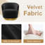 Fauteuil demi-tonneau pivotant en velours Janien-797537520
