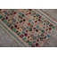 Antique American Penny Folk Art Pattern Very Long Hooked Hallway Runner Rug