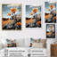 Jaune jaune gris champ de tournesol monochrome - décoration murale florale et botanique-91326319-91326314