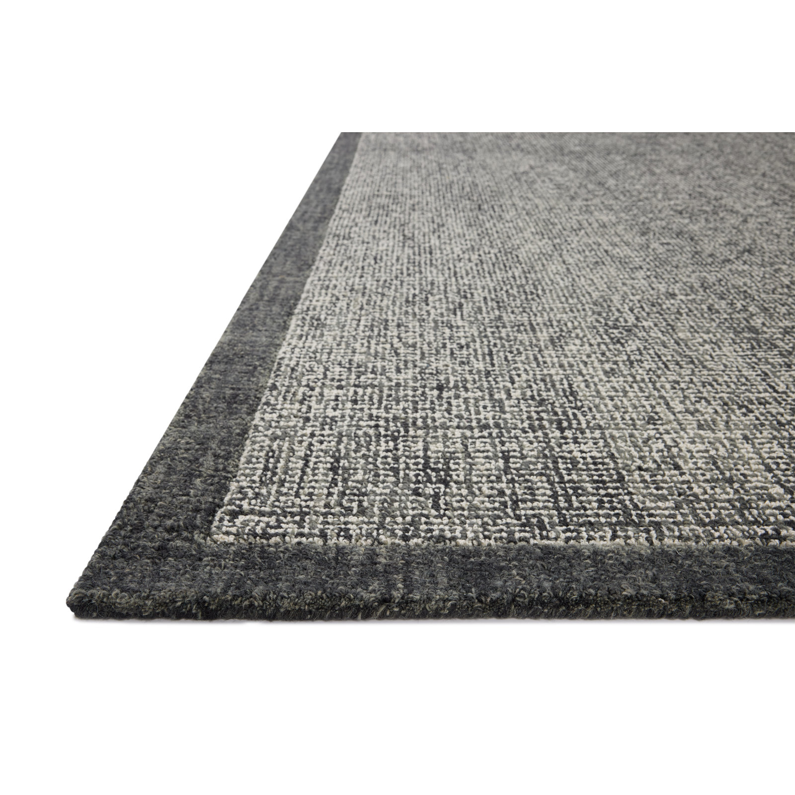 Henley Ivory / Charcoal Area Rug, Rectangle 7'9" x 9'9"