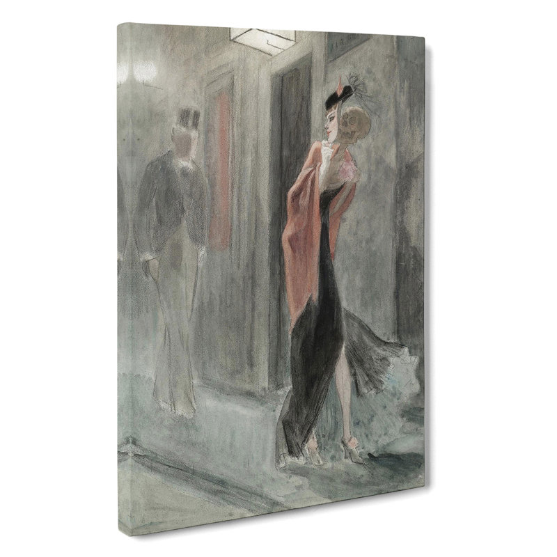 Human Parody by Felicien Rops - Wrapped Canvas, 76cm H x 50cm W x 3cm D