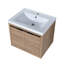 Armoire de salle de bain avec lavabo, portes à fermeture en douceur, fixation flottante, 24 po pour petite salle de bain-845340016