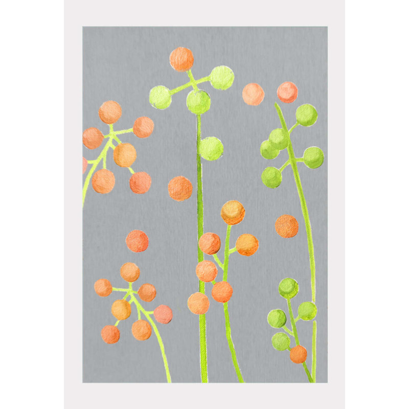 Brunia On Gray Print, 11" H x 8.5" W