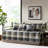 Twin Size Daybed Cover - Solid And Plaid Reversible With Microfiber Back 6 Piece-121168216