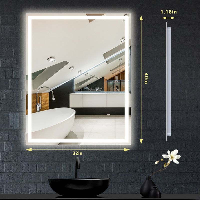 Naliyah Flat Wall Mirror, 40" x 32"