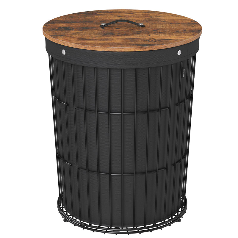 Wood Laundry Hamper with Handles